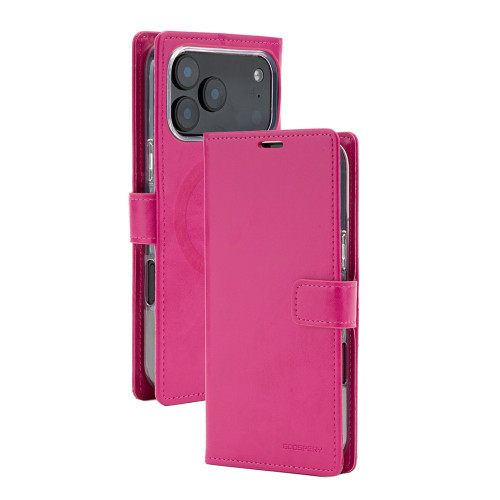 Etui Mercury BlueMoon Diary MagSafe do   iPhone 17 Pro Max / 18 Pro Max hotpink