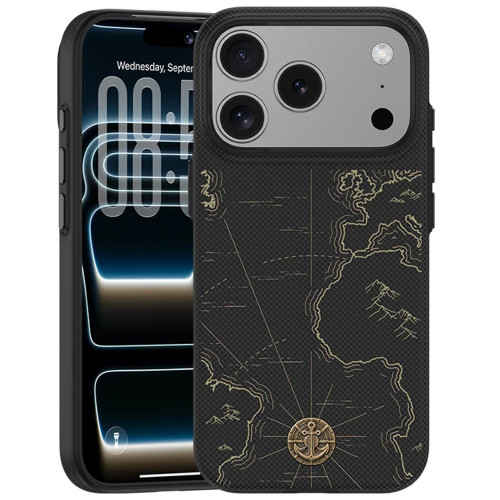 Benks Etui ArmorEdge X1 Air Navigator Kevlar (C.K.FL.AP.SJ.0069) iP18 Pro/17 Pro fekete