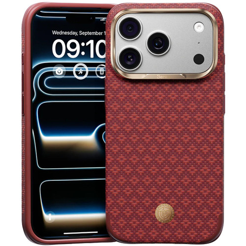 Benks Etui ArmorGrid Edge X9 Air Kevlar (C.K.FL.AP.RD.X069) iP18 Pro/17 Pro piros