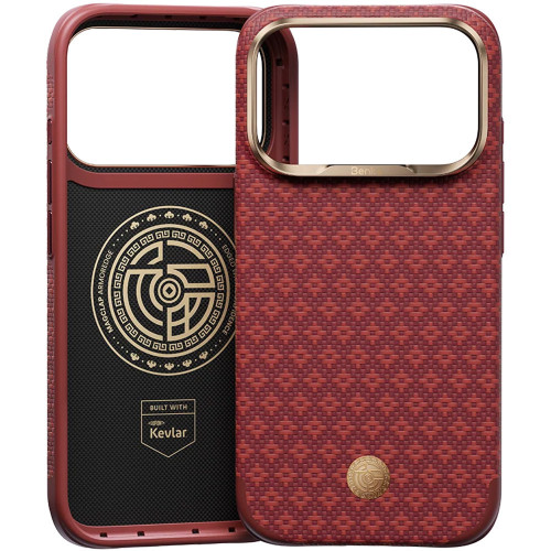 Benks Etui ArmorGrid Edge X9 Air Kevlar (C.K.FL.AP.RD.X069) iP18 Pro/17 Pro piros
