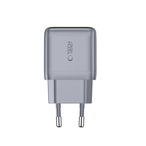 Tech-protect Powervision Nc45w-gan 1-port Network Charger Pd 45w Dark Grey