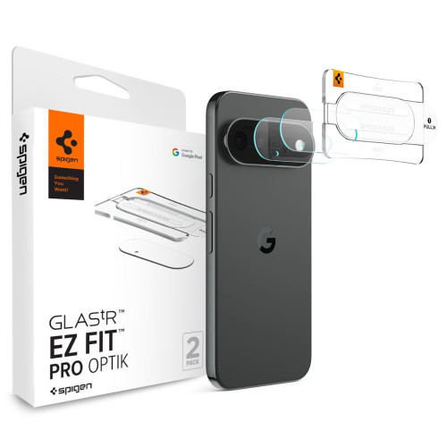 Camera Protector Spigen Optik Pro Glas.tR Ez Fit Camera Protector 2-pack Google Pixel 11 Pro Clear