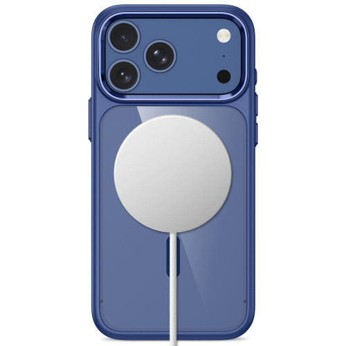 Tech-protect Magmat Magsafe Cc Iphone 17 Pro / 18 Pro Deep Blue/clear