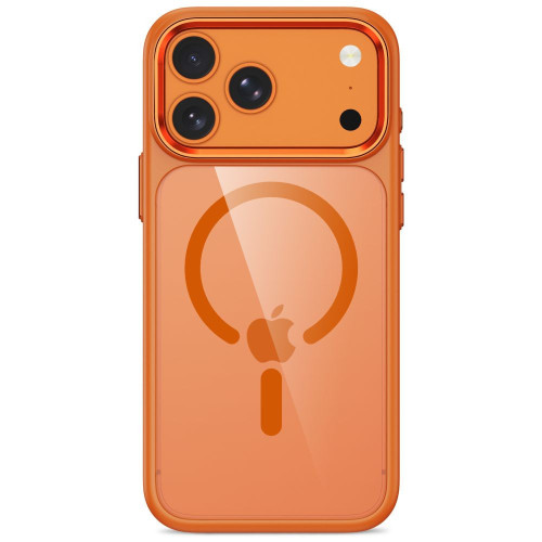 Tech-protect Magmat Magsafe Cc Iphone 17 Pro Max / 18 Pro Max Cosmic Orange/clear