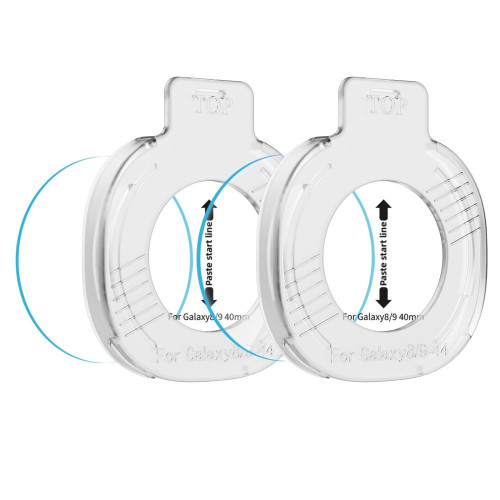 Tempered Glass Tech-protect Easy Set+ 2-pack Samsung Galaxy Watch 8 / 9 (40 Mm) Clear