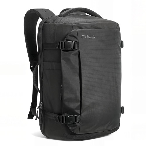 Tech-protect Defender S70 Ryanair & Wizzair Travel Laptop Cabin Backpack 24l 40x30x20 Black