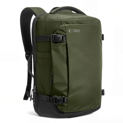 Tech-protect Defender S70 Ryanair & Wizzair Travel Laptop Cabin Backpack 24l 40x30x20 Military Green