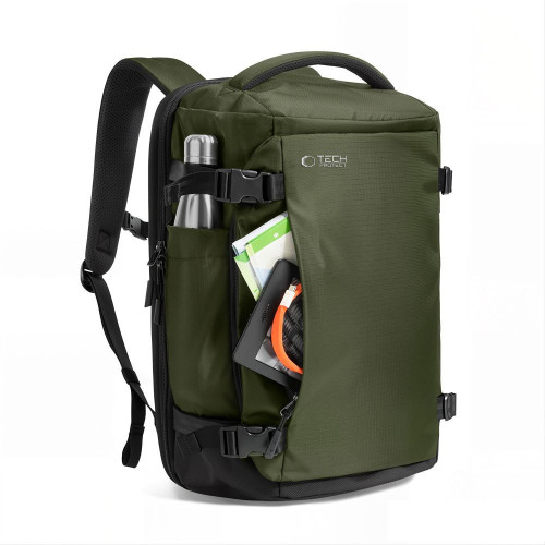 Tech-protect Defender S70 Ryanair & Wizzair Travel Laptop Cabin Backpack 24l 40x30x20 Military Green
