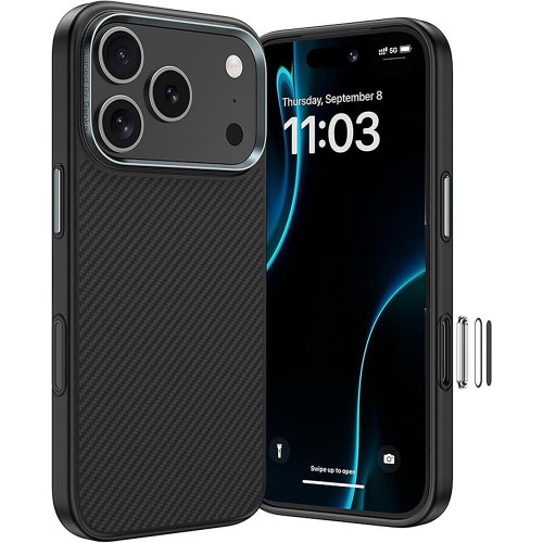 Benks Etui Magnetic Armor Pro Kevlar Metal Frame 600D (C.K.FL.AP.BK.BA72) do Iphone 18 Pro/17 Pro czarny