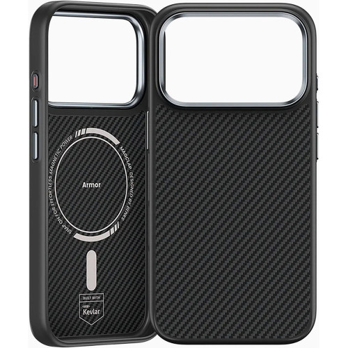Benks Etui Magnetic Armor Pro Kevlar Metal Frame 600D (C.K.FL.AP.BK.BA72) do Iphone 18 Pro/17 Pro czarny