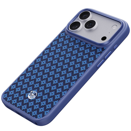 Benks Etui Magnetic Armor Air Armor Grid Kevlar Metal Frame 600D (C.K.FL.AP.BE.B073) do Iphone 18 Pro Max/17 Pro Max niebieski