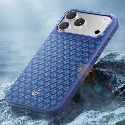Benks Etui Magnetic Armor Air Armor Grid Kevlar Metal Frame 600D (C.K.FL.AP.BE.B073) do Iphone 18 Pro Max/17 Pro Max niebieski