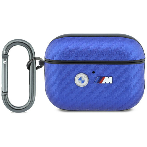 BMW M Carbon Metal Logo case for AirPods Pro 3 light blue