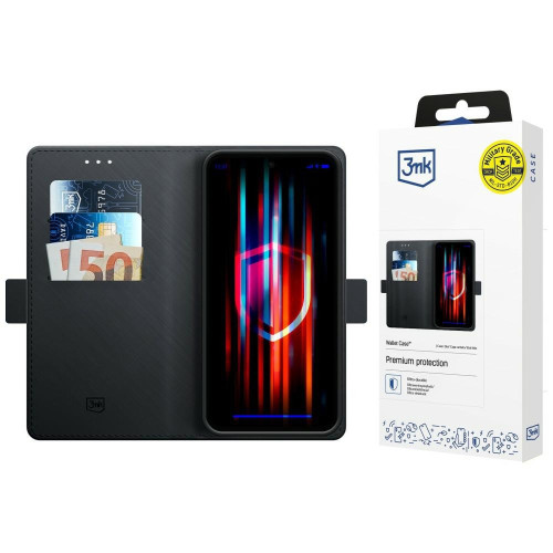 Klapiga ümbris 3mk Wallet Case Samsung Galaxy S26 FE musta värviga