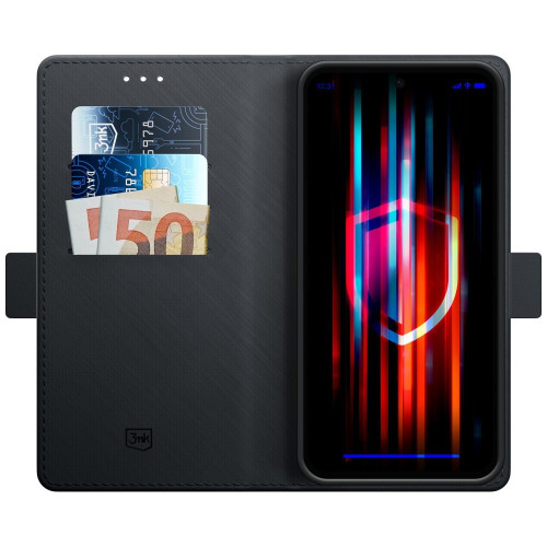 Etui 3mk Wallet Case do Galaxy S26 FE, avatud klapp kaarditaskutega