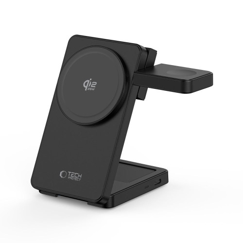 Tech-protect A56 3in1 Magnetic Magsafe Wireless Charger 25w Qi2.2 Black