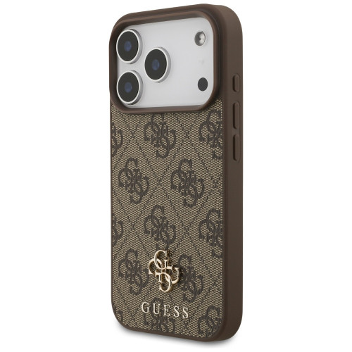 Etui Guess 4G Small Classic Logo MagSafedo iPhone 18 Pro / 17 Pro brązowy