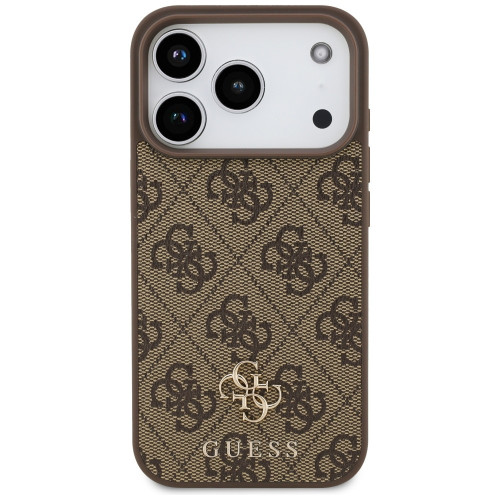 Etui Guess 4G Small Classic Logo MagSafedo iPhone 18 Pro / 17 Pro brązowy
