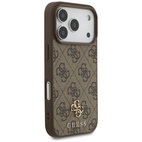 Etui Guess 4G Small Classic Logo MagSafedo iPhone 18 Pro / 17 Pro brązowy