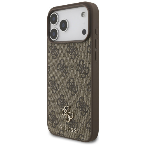 Etui Guess 4G Small Classic Logo MagSafedo iPhone 18 Pro Max / 17 Pro Max brązowy