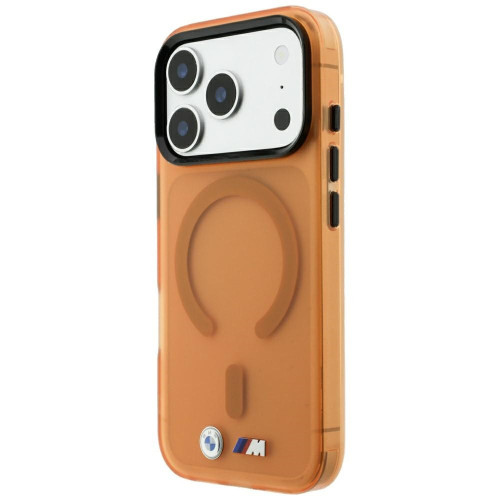 Etui BMW M IML Frosted Metal Logo & Trims MagSafe für iPhone 18 Pro Max / 17 Pro Max orange