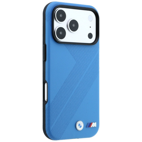 Etui BMW M Tire Track Metal Logo MagSafe do iPhone 18 Pro / 17 Pro blau
