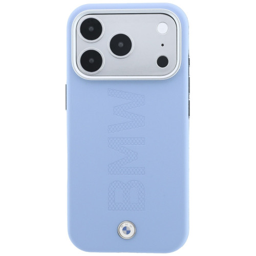 Etui BMW Sign Centered Deboss MagSafe do iPhone 18 Pro / 17 Pro niebieski
