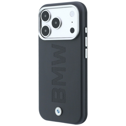Etui BMW Sign Centered Deboss MagSafe für iPhone 18 Pro / 17 Pro grau