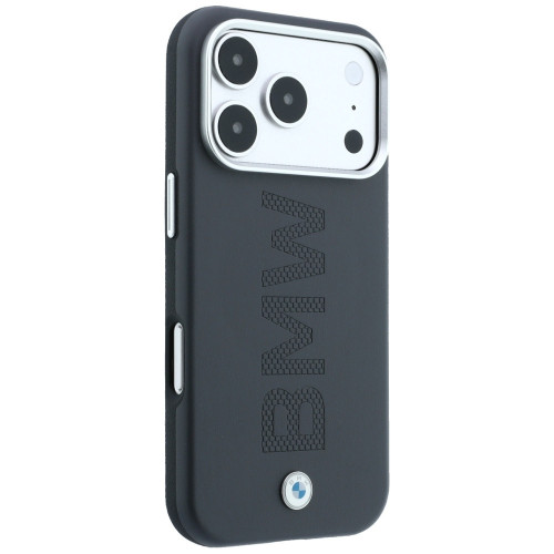 Etui BMW Sign Centered Deboss MagSafe für iPhone 18 Pro / 17 Pro grau
