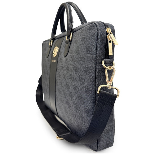 Guess 4G Round Bag 4G & Classic Logos Stripe 16” black