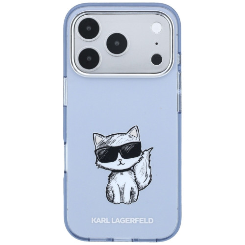 Etui Karl Lagerfeld IML Choupette Body   Sketch Print MagSafe do iPhone 18 Pro / 17 Pro jasno růžový