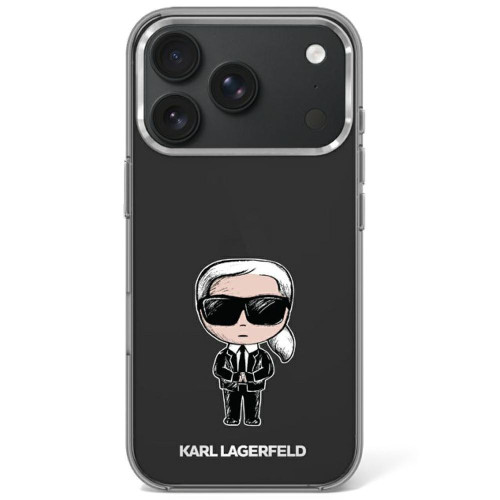 Etui Karl Lagerfeld IML Ikonik Sketch Print MagSafe do iPhone 18 Pro / 17 Pro czarny