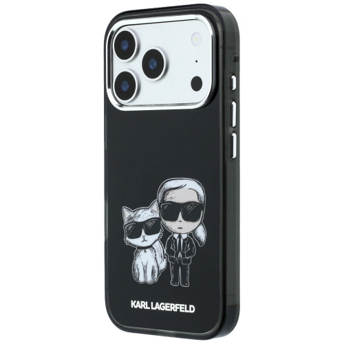 Karl Lagerfeld IML Karl&Choupette Bodies Sketch Print MagSafe Case for iPhone 18 Pro / 17 Pro black
