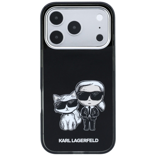 Karl Lagerfeld IML Karl&Choupette Bodies Sketch Print MagSafe Case for iPhone 18 Pro / 17 Pro black