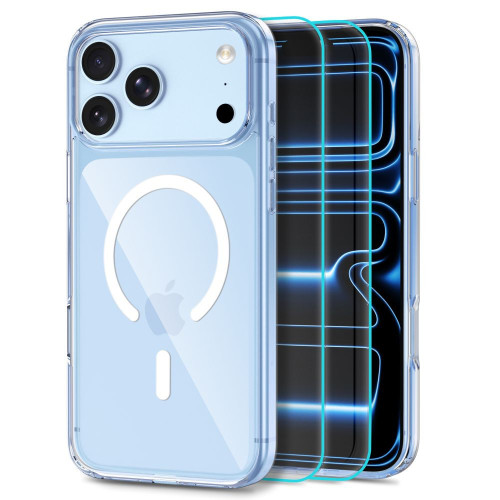 Tech-protect Flexair Hybrid Magsafe + Glass 2-pack Iphone 17 Pro Max / 18 Pro Max Clear