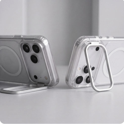 Tech-protect Magstand Magsafe Cc Iphone 17 Pro Max / 18 Pro Max Clear, Ansicht 6
