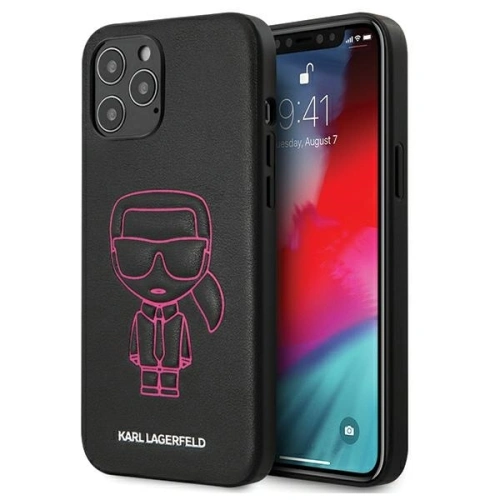 Etui Karl Lagerfeld KLHCP12LPCUIKPI w kolorze różowym, idealne dla Apple iPhone 12 Pro Max.