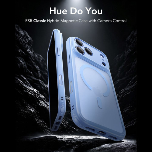 Esr Classic Hybrid Magsafe Iphone 17 Pro Max / 18 Pro Max Frosted Light Blue, pohled 2