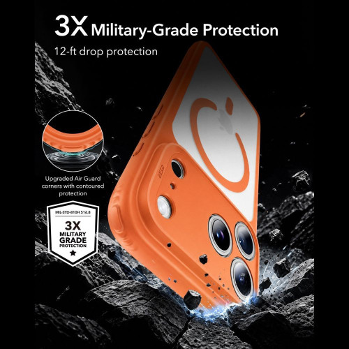 Esr Classic Hybrid Magsafe Iphone 17 Pro Max / 18 Pro Max Frosted Orange, widok 3