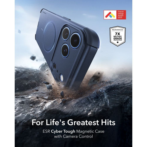 Esr Cyber Tough Magsafe Iphone 17 Pro Max / 18 Pro Max Blue, widok 2