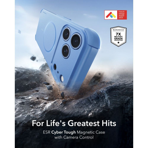 Esr Cyber Tough Magsafe Iphone 17 Pro Max / 18 Pro Max Light Blue, widok 2