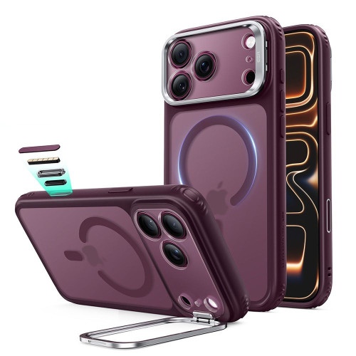 Esr Classic Hybrid Kickstand Magsafe Iphone 17 Pro Max / 18 Pro Max Frosted Deep Burgundy