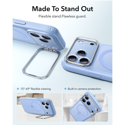 Esr Classic Hybrid Kickstand Magsafe Iphone 17 Pro Max / 18 Pro Max Frosted Light Blue, widok 3