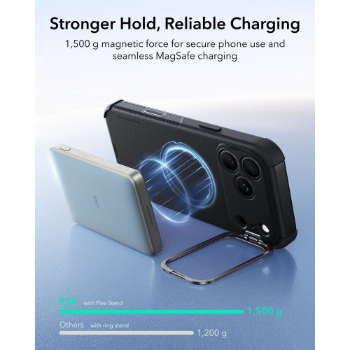 Esr Cyber Tough Kickstand Magsafe Iphone 17 Pro / 18 Pro Black, widok 7