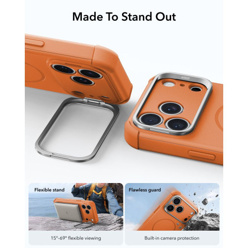 Esr Cyber Tough Kickstand Magsafe Iphone 17 Pro / 18 Pro Orange, widok 4