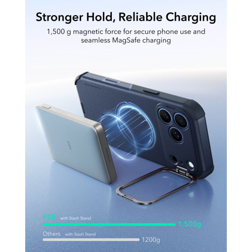 Esr Cyber Tough Kickstand Magsafe Iphone 17 Pro Max / 18 Pro Max Blue, widok 7