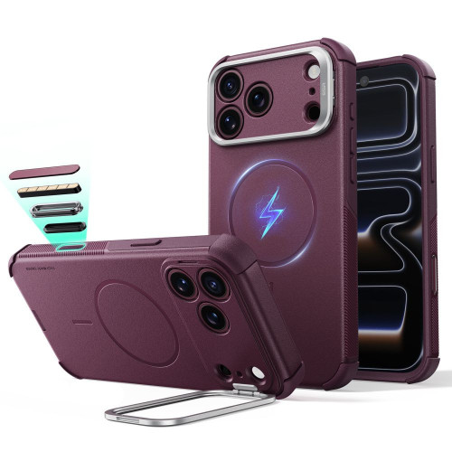 Esr Cyber Tough Kickstand Magsafe Iphone 17 Pro Max / 18 Pro Max Deep Burgundy