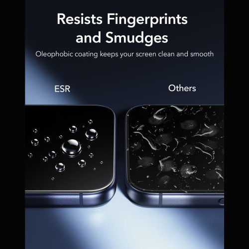 SzkŁo Hartowane Esr Ultrafit Armorite Tempered Glass 2-pack Iphone 17 Pro Max / 18 Pro Max Black, pohled 7