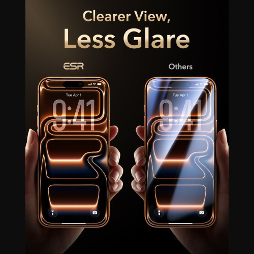 SzkŁo Hartowane Esr Ultrafit Armorite Pro Tempered Glass Iphone 17 Pro / 18 Pro Black, pohled 4