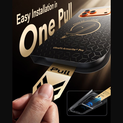 SzkŁo Hartowane Esr Ultrafit Armorite Pro Tempered Glass Iphone 17 Pro / 18 Pro Black, pohled 5